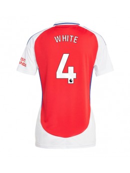 Arsenal Ben White #4 Zenski Domaci Dres 2024-25 Kratak Rukavima